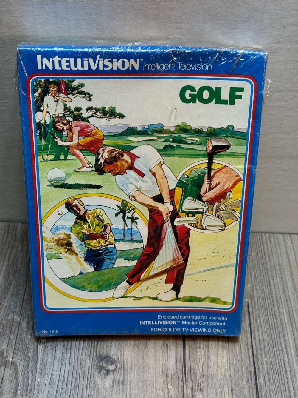 Vintage 1980’s Intellivision Mattel Electronics Golf Factory Sealed Video Game